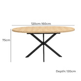 Evie Home Neena Extendable Dining Table