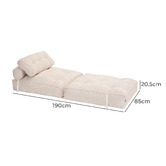 Evie Home Cielo Single Corduroy Sofa Bed