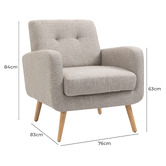 Evie Home Arundel Upholstered Tub Chair