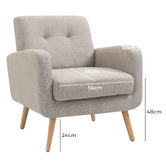 Evie Home Arundel Upholstered Tub Chair