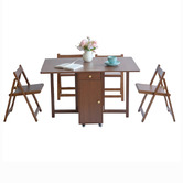 Evie Home 4 Seater Fenella Foldable Dining Table &amp; Chair Set