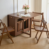 Evie Home 4 Seater Fenella Foldable Dining Table &amp; Chair Set