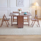 Evie Home 4 Seater Fenella Foldable Dining Table &amp; Chair Set