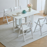 Evie Home 4 Seater Fenella Foldable Dining Table &amp; Chair Set