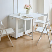 Evie Home 4 Seater Fenella Foldable Dining Table &amp; Chair Set