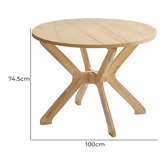 Evie Home Clive Foldable Dining Table