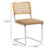 Evie Home Marcel Breuer Cesca Replica Cantilever Dining Chairs