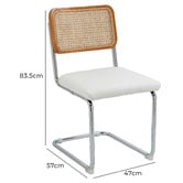 Evie Home Marcel Breuer Cesca Replica Cantilever Dining Chairs