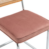 Evie Home Marcel Breuer Cesca Replica Velvet Cantilever Dining Chairs