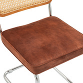 Evie Home Marcel Breuer Cesca Replica Velvet Cantilever Dining Chairs