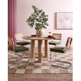 Evie Home Marcel Breuer Cesca Replica Velvet Cantilever Dining Chairs