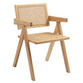Evie Home Korina Rattan Carver Dining Chair