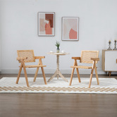 Evie Home Korina Rattan Carver Dining Chair