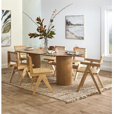 Evie Home Korina Rattan Dining Chairs
