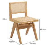 Evie Home Korina Rattan Dining Chairs