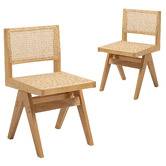 Evie Home Korina Rattan Dining Chairs