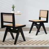 Evie Home Korina Rattan Dining Chairs