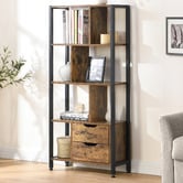 Evie Home Damien 7 Shelf Bookcase