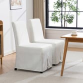 Evie Home Caiden Upholstered Dining Chairs with Slipcovers
