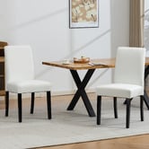 Evie Home Caiden Upholstered Dining Chairs with Slipcovers