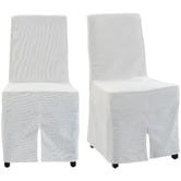 Evie Home Caiden Upholstered Dining Chairs with Slipcovers