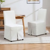 Evie Home Caiden Upholstered Dining Chairs with Slipcovers