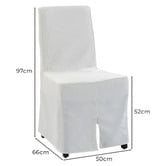 Evie Home Caiden Upholstered Dining Chairs with Slipcovers