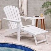 Evie Home Ehommate Outdoor Adirondack Chair with Footrest
