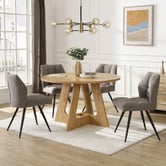 Evie Home Graham Round Dining Table