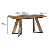 Evie Home Belmont Extendable Dining Table