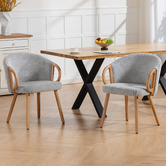 Evie Home Jaylen Chenille Dining Chairs