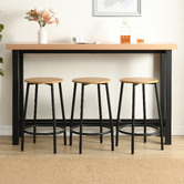 Evie Home 3 Seater Ellery Bar Table &amp; Stool Set