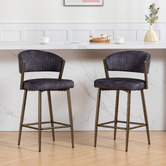 Evie Home 66cm Chacino Velvet Bar Stools