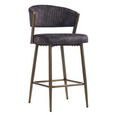Evie Home 66cm Chacino Velvet Bar Stools