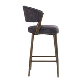 Evie Home 66cm Chacino Velvet Bar Stools
