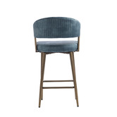 Evie Home 66cm Chacino Velvet Bar Stools