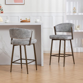 Evie Home 66cm Chacino Velvet Bar Stools