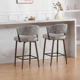 Evie Home 66cm Chacino Velvet Bar Stools