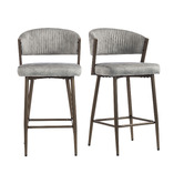 Evie Home 66cm Chacino Velvet Bar Stools
