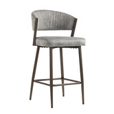 Evie Home 66cm Chacino Velvet Bar Stools