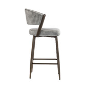 Evie Home 66cm Chacino Velvet Bar Stools