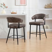 Evie Home 66cm Entice Faux Leather Bar Stools