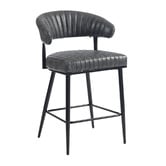 Evie Home 66cm Entice Faux Leather Bar Stools