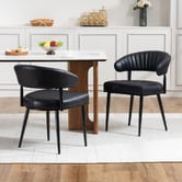 Evie Home Entice Faux Leather Dining Chairs
