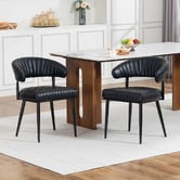 Evie Home Entice Faux Leather Dining Chairs