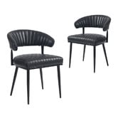Evie Home Entice Faux Leather Dining Chairs