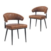Evie Home Entice Faux Leather Dining Chairs