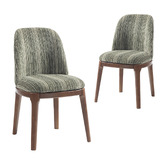 Evie Home Leona Chenille Dining Chairs