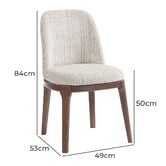 Evie Home Leona Chenille Dining Chairs