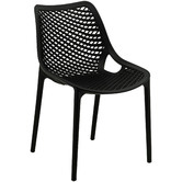Bistro Five Black Wolfe Outdoor Dining Chairs